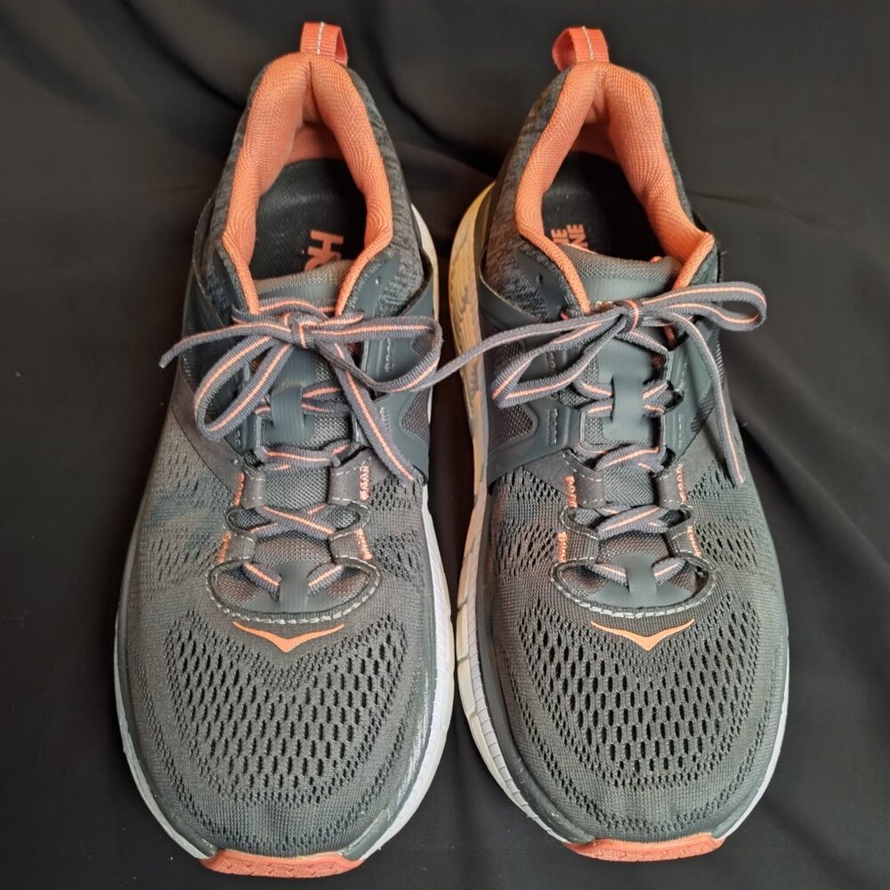 HOKA One One Gaviota 2 W, Gray & Coral, Size 9.5 D